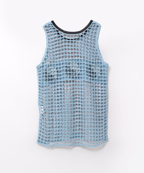 RNA（アールエヌエー）の「K2718 ＹＩＮ　ＹＡＮＧメッシュタンク（タンクトップ・レディース・ブルー/ベージュ/ブラック・MEDIUM）」の10枚目の写真