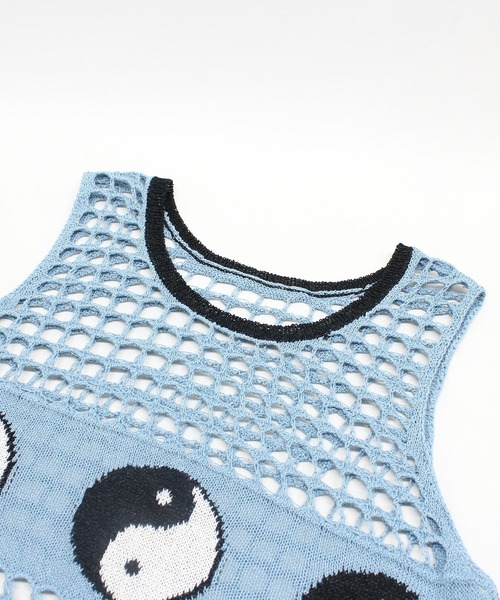 RNA（アールエヌエー）の「K2718 ＹＩＮ　ＹＡＮＧメッシュタンク（タンクトップ・レディース・ブルー/ベージュ/ブラック・MEDIUM）」の17枚目の写真