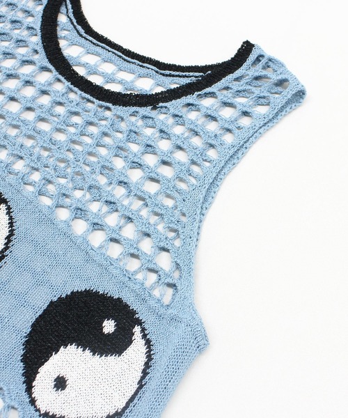 RNA（アールエヌエー）の「K2718 ＹＩＮ　ＹＡＮＧメッシュタンク（タンクトップ・レディース・ブルー/ベージュ/ブラック・MEDIUM）」の18枚目の写真