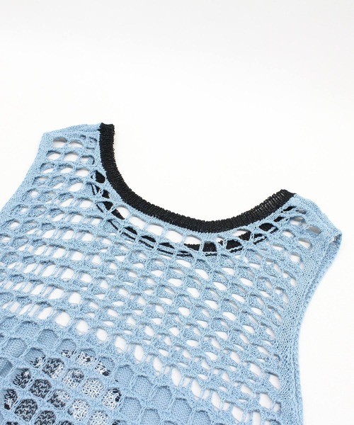 RNA（アールエヌエー）の「K2718 ＹＩＮ　ＹＡＮＧメッシュタンク（タンクトップ・レディース・ブルー/ベージュ/ブラック・MEDIUM）」の21枚目の写真