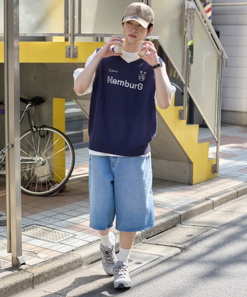 WEGO(ウィゴー)の「WEGO/アンサンブルゲームロゴニットベスト(アンサンブル・メンズ・ブラック/ワイン/ネイビー・LARGE/MEDIUM)」の5枚目の写真