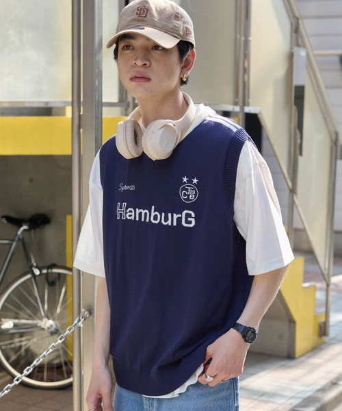 WEGO(ウィゴー)の「WEGO/アンサンブルゲームロゴニットベスト(アンサンブル・メンズ・ブラック/ワイン/ネイビー・LARGE/MEDIUM)」の18枚目の写真