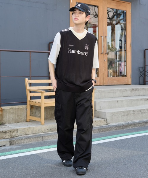 WEGO(ウィゴー)の「WEGO/アンサンブルゲームロゴニットベスト(アンサンブル・メンズ・ブラック/ワイン/ネイビー・LARGE/MEDIUM)」の14枚目の写真