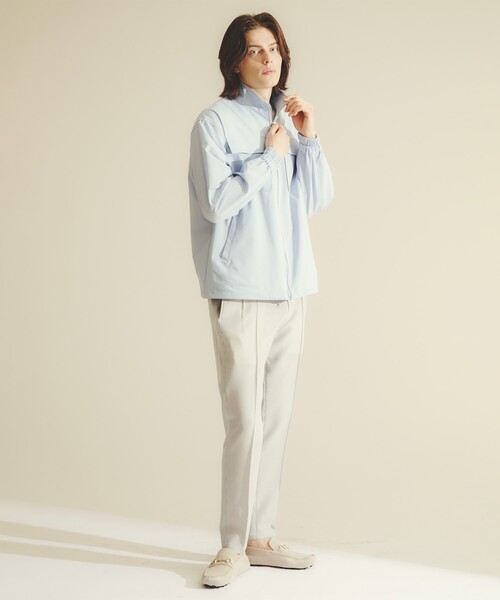 DESIGNWORKS(デザインワークス)の「【別注】:colon / コロン CBL-2 ダブルポケット ブルゾン / 防シワ / 形態回復性(ブルゾン・メンズ・サックスブルー・1/3/5)」の3枚目の写真