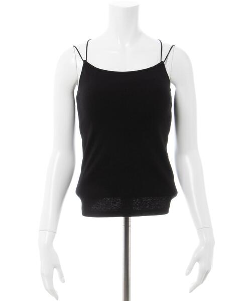 INGNI(イング)の「リブキャミソール(キャミソール・レディース・オフホワイト/ブラック・M)」の9枚目の写真