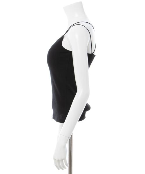 INGNI(イング)の「リブキャミソール(キャミソール・レディース・オフホワイト/ブラック・M)」の10枚目の写真