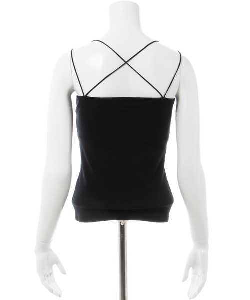 INGNI(イング)の「リブキャミソール(キャミソール・レディース・オフホワイト/ブラック・M)」の6枚目の写真