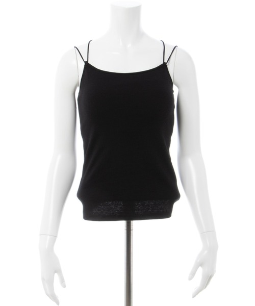 INGNI(イング)の「リブキャミソール(キャミソール・レディース・オフホワイト/ブラック・M)」の5枚目の写真