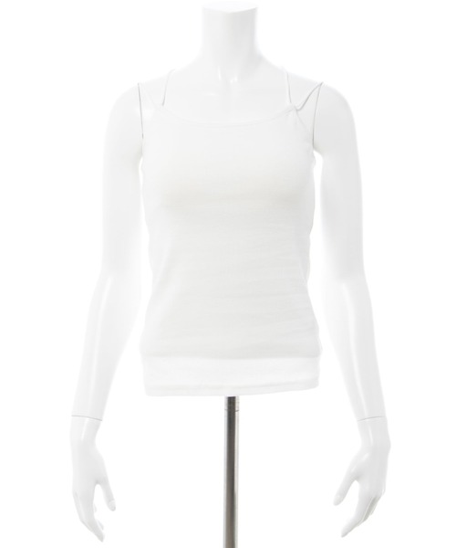 INGNI(イング)の「リブキャミソール(キャミソール・レディース・オフホワイト/ブラック・M)」の7枚目の写真