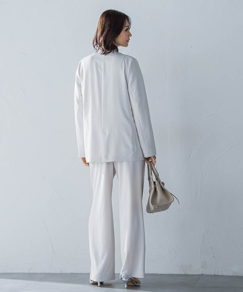 LAUTREAMONT（ロートレアモン）の「キレイ×リラックス アムンゼンジャケット≪洗濯機で洗える≫（テーラードジャケット・レディース・ベージュ/ブラック/チャコールグレー・9号/11号）」の8枚目の写真