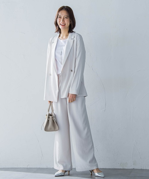 LAUTREAMONT（ロートレアモン）の「キレイ×リラックス アムンゼンジャケット≪洗濯機で洗える≫（テーラードジャケット・レディース・ベージュ/ブラック/チャコールグレー・9号/11号）」の10枚目の写真