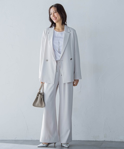 LAUTREAMONT（ロートレアモン）の「キレイ×リラックス アムンゼンジャケット≪洗濯機で洗える≫（テーラードジャケット・レディース・ベージュ/ブラック/チャコールグレー・9号/11号）」の11枚目の写真