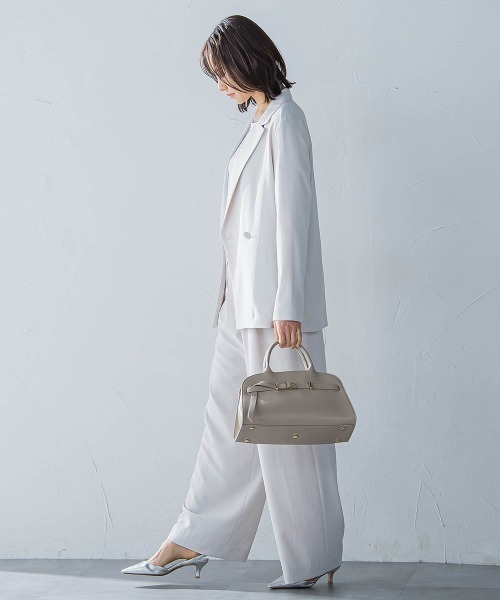 LAUTREAMONT（ロートレアモン）の「キレイ×リラックス アムンゼンジャケット≪洗濯機で洗える≫（テーラードジャケット・レディース・ベージュ/ブラック/チャコールグレー・9号/11号）」の12枚目の写真