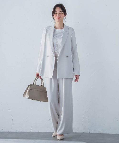 LAUTREAMONT（ロートレアモン）の「キレイ×リラックス アムンゼンジャケット≪洗濯機で洗える≫（テーラードジャケット・レディース・ベージュ/ブラック/チャコールグレー・9号/11号）」の18枚目の写真