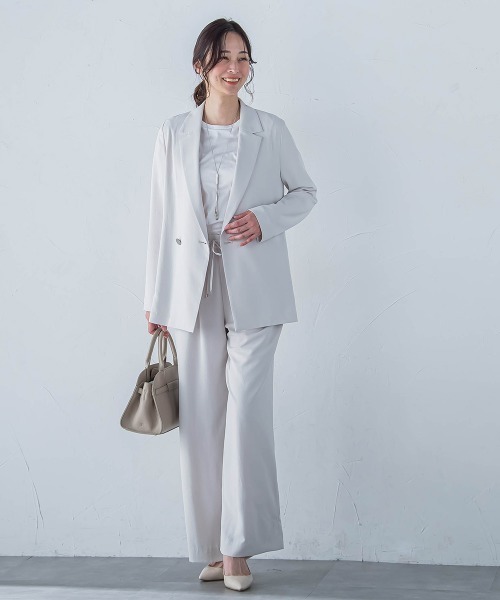 LAUTREAMONT（ロートレアモン）の「キレイ×リラックス アムンゼンジャケット≪洗濯機で洗える≫（テーラードジャケット・レディース・ベージュ/ブラック/チャコールグレー・9号/11号）」の19枚目の写真