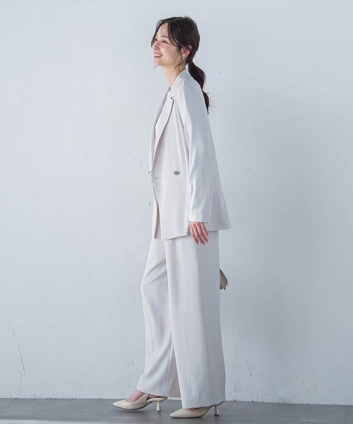 LAUTREAMONT（ロートレアモン）の「キレイ×リラックス アムンゼンジャケット≪洗濯機で洗える≫（テーラードジャケット・レディース・ベージュ/ブラック/チャコールグレー・9号/11号）」の20枚目の写真