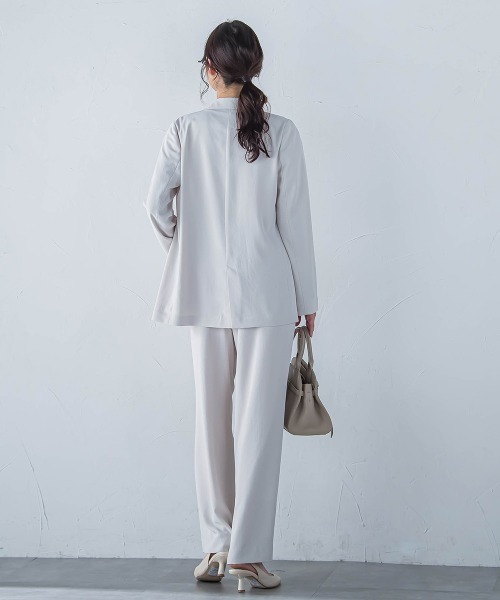 LAUTREAMONT（ロートレアモン）の「キレイ×リラックス アムンゼンジャケット≪洗濯機で洗える≫（テーラードジャケット・レディース・ベージュ/ブラック/チャコールグレー・9号/11号）」の21枚目の写真