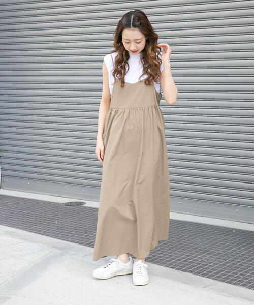 セール】フレンチTシャツ×キャミワンピースセット（ワンピース