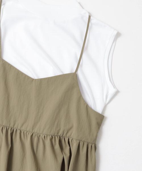 ITEMS URBANRESEARCH(アイテムズ アーバンリサーチ)の「フレンチTシャツ×キャミワンピースセット(ワンピース・レディース・ホワイト系その他/モカ/チャコールグレー・FREE)」の11枚目の写真