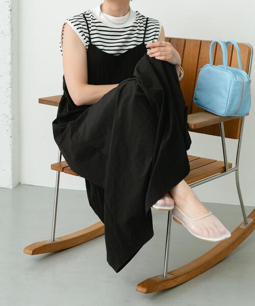 ITEMS URBANRESEARCH(アイテムズ アーバンリサーチ)の「フレンチTシャツ×キャミワンピースセット(ワンピース・レディース・ホワイト系その他/モカ/チャコールグレー・FREE)」の12枚目の写真