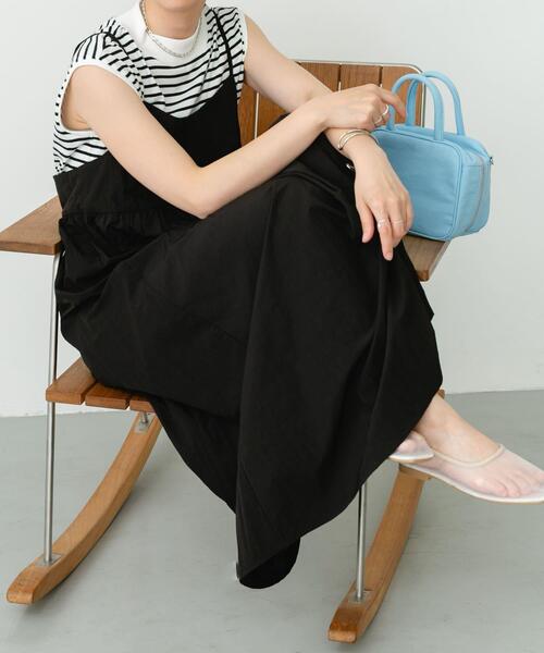 ITEMS URBANRESEARCH(アイテムズ アーバンリサーチ)の「フレンチTシャツ×キャミワンピースセット(ワンピース・レディース・ホワイト系その他/モカ/チャコールグレー・FREE)」の13枚目の写真