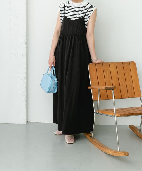 セール】フレンチTシャツ×キャミワンピースセット（ワンピース