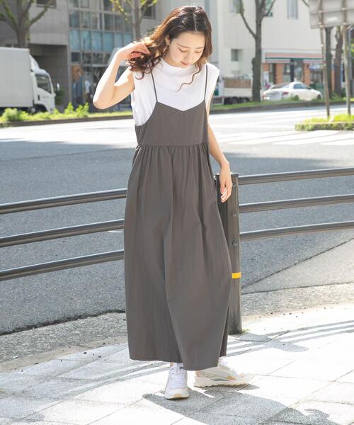 セール】フレンチTシャツ×キャミワンピースセット（ワンピース