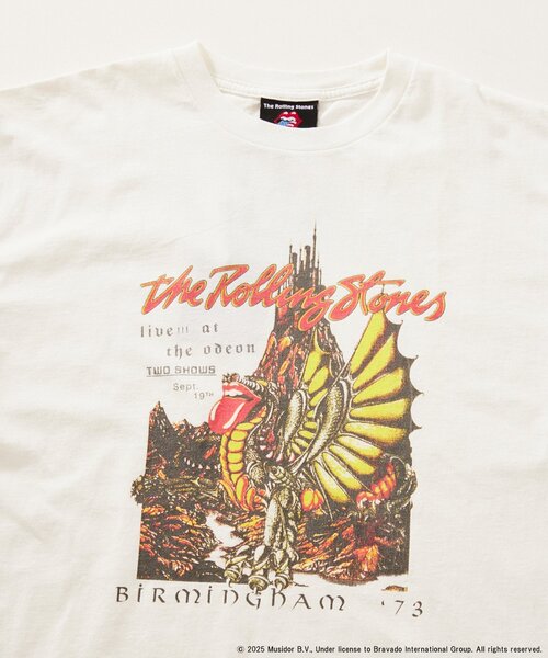 JOURNAL STANDARD relume（ジャーナルスタンダード　レリューム）の「THE ROLLING STONES / ローリングストーンズ 別注 フェード Tシャツ（Tシャツ/カットソー・メンズ・ブラック系その他/ブラック/ホワイト/ホワイト系その他/ライトグリーン/ブラックミックス/イエロー・MEDIUM/LARGE）」の2枚目の写真