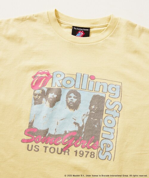 JOURNAL STANDARD relume（ジャーナルスタンダード　レリューム）の「THE ROLLING STONES / ローリングストーンズ 別注 フェード Tシャツ（Tシャツ/カットソー・メンズ・ブラック系その他/ブラック/ホワイト/ホワイト系その他/ライトグリーン/ブラックミックス/イエロー・MEDIUM/LARGE）」の7枚目の写真