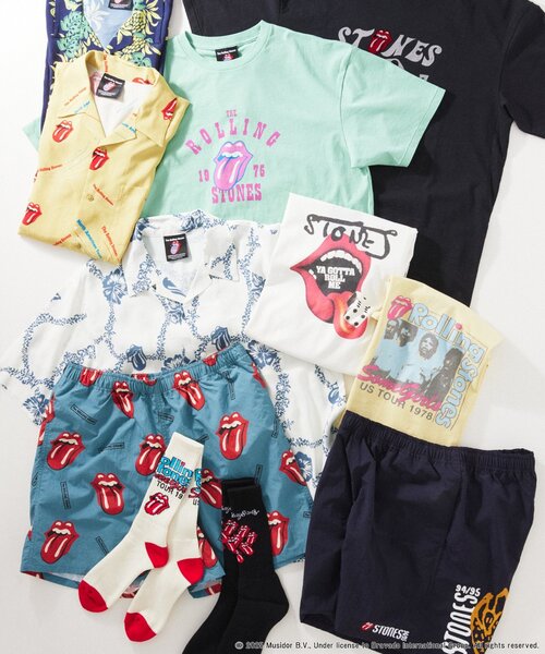 JOURNAL STANDARD relume（ジャーナルスタンダード　レリューム）の「THE ROLLING STONES / ローリングストーンズ 別注 フェード Tシャツ（Tシャツ/カットソー・メンズ・ブラック系その他/ブラック/ホワイト/ホワイト系その他/ライトグリーン/ブラックミックス/イエロー・MEDIUM/LARGE）」の9枚目の写真