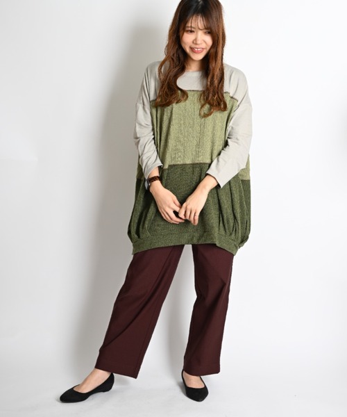 MARAI(マーライ)の「ストレッチストレートパンツ(その他パンツ・レディース・グレー/ブラック/ブラウン・FREE)」の16枚目の写真