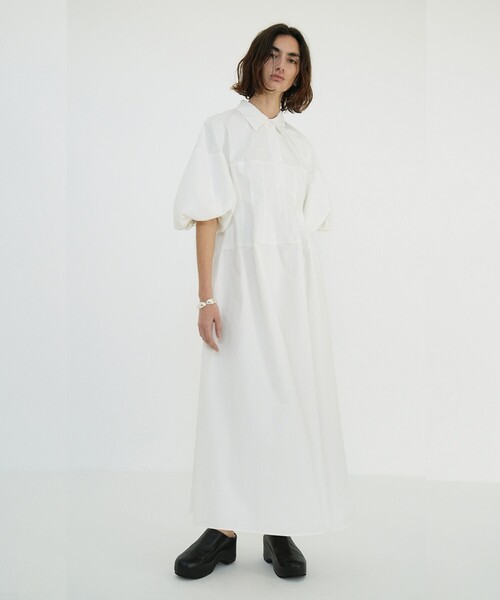 ワンピース CLANE PADDED VOLUME ONEPIECE CLANE - PADDED VOLUME ONEPIECE ブラックの通販 by miwa