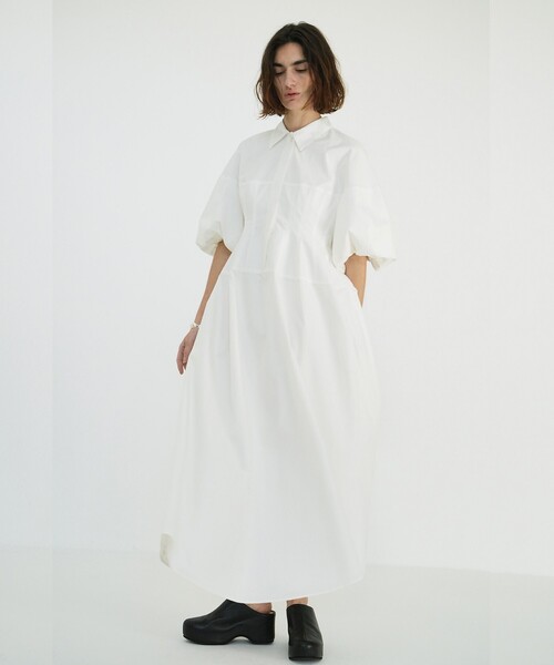 CLANE/クラネ WAIST DESIGN VOLUME ONEPIECE/ウエストデザイン