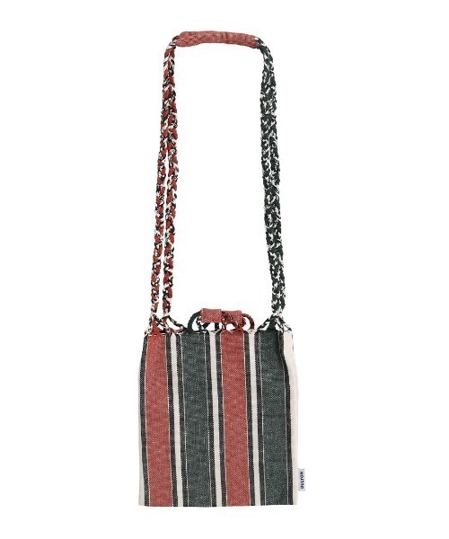 DULTON（ダルトン）の「HAMMOCK SACOCHE/ハンモック サコッシュ（ショルダーバッグ・メンズ・レッド系/グリーン×オレンジ/ピンク系/イエロー系/ブルー系/ネイビー系・FREE）」の2枚目の写真