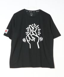 ティゴラ TIGORA ランニング半袖Tシャツ フロントグラフィック(キースへリング)