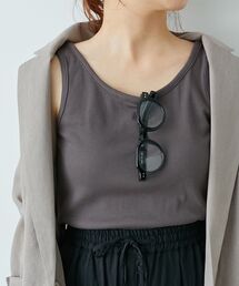 le.coeur blanc | コットンストレッチテレコタンク(タンクトップ)