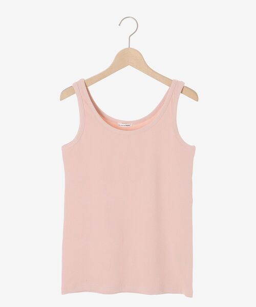 le.coeur blanc（ルクールブラン）の「コットンストレッチテレコタンク（タンクトップ・レディース・ピンク/ダークブラウン/ダークグレー/オフホワイト/グレイッシュベージュ・38）」の13枚目の写真