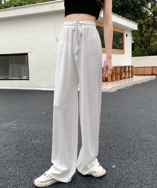 まるでシルクを纏うよう 軽やかなHermesCoaching Deja Vu パンツ セール】夏服 ワイドパンツ サマーパンツ(カーゴパンツ