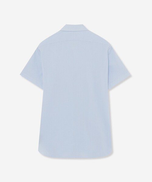 MACKINTOSH LONDON（マッキントッシュ ロンドン）の「【FLEX JERSEY】シアサッカーストライプジャージー半袖シャツ（シャツ/ブラウス・メンズ・ホワイト/ダークネイビー/グレー系その他/ブルー・M/S/XL/L）」の10枚目の写真