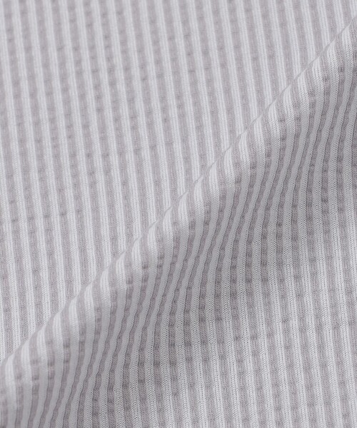 MACKINTOSH LONDON（マッキントッシュ ロンドン）の「【FLEX JERSEY】シアサッカーストライプジャージー半袖シャツ（シャツ/ブラウス・メンズ・ホワイト/ダークネイビー/グレー系その他/ブルー・M/S/XL/L）」の17枚目の写真