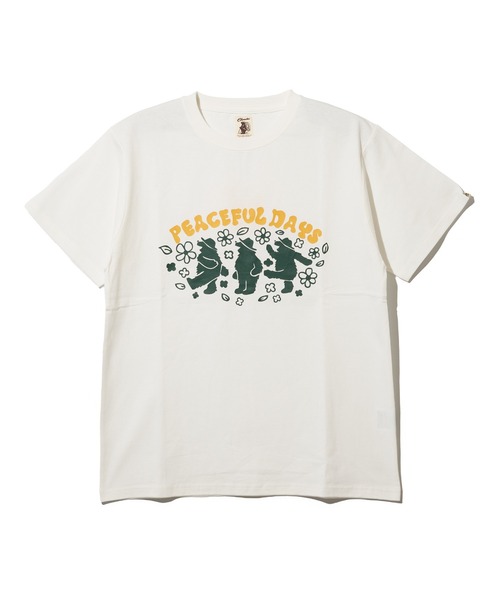 COBMASTER（コブマスター）の「【COBMASTER/コブマスター】COB PEACEFULDAYS TEE/半袖Tシャツ（Tシャツ/カットソー・レディース・イエロー/インディゴブルー/ラベンダー/ホワイト・SMALL/MEDIUM/LARGE/X-LARGE/X-SMALL）」の6枚目の写真