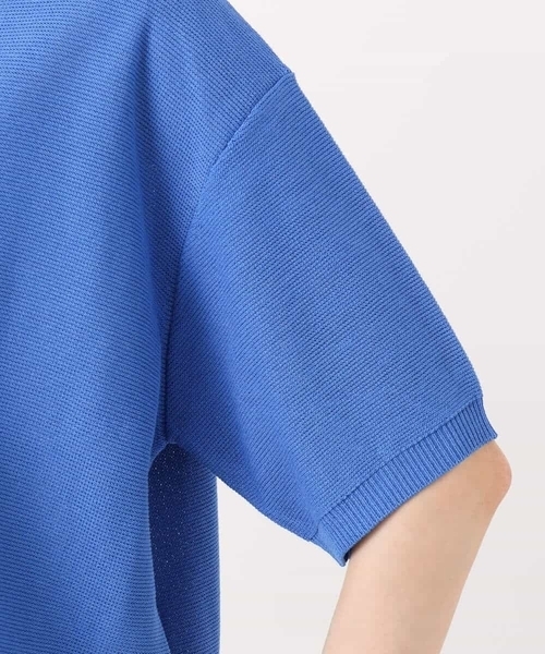 MK MICHEL KLEIN（エムケーミッシェルクラン）の「五分袖サマーニット（ニット/セーター・レディース・ブルー/ホワイト/コーラルピンク/ベージュ/ネイビー・38）」の10枚目の写真