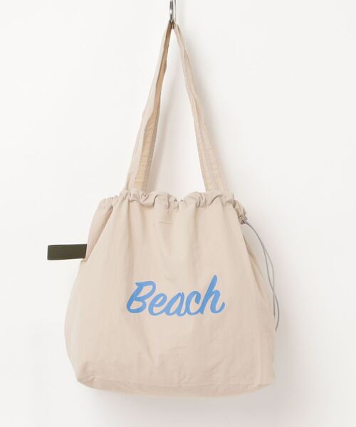セール】《韓国ファッション》Beach Color Drawstring Bag