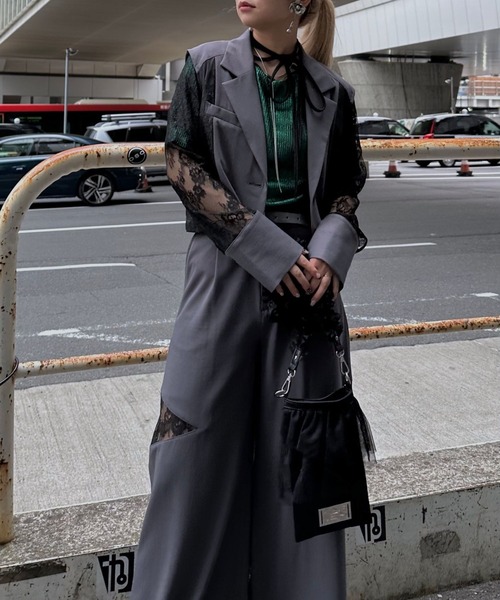 【完売アイテム】レースレイヤーキリカエテーラージャケット HARE ハレ 楽天市場】【SET UP対応 LADIES】接触冷感/レースレイヤー