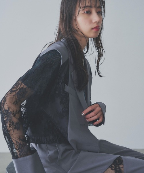ayumi HARE メッシュ切り替えトラックジャケット 黒 free ayumi様専用 HARE メッシュ切り替えトラックジャケット 黒 free
