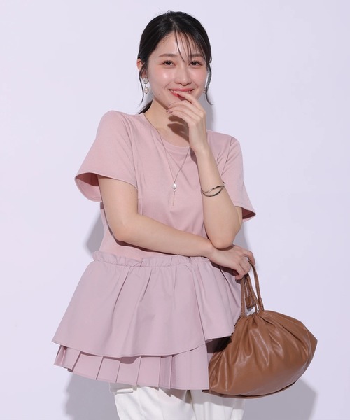 フリルレイヤードプルオーバー アプワイザーリッシェ アプワイザーリッシェ Apuweiser-riche カラーフードプル