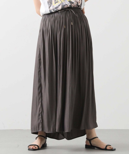 Acuta（アクータ）の「割繊ギャザーイージーパンツ（その他パンツ・レディース・キャメル/モカ/チャコールグレー・FREE）」の2枚目の写真