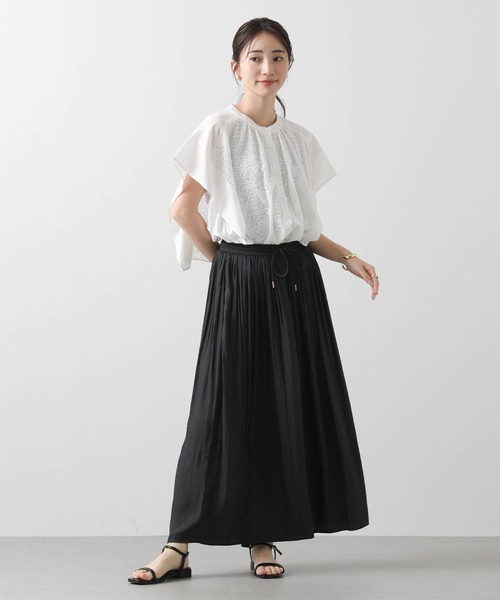 Acuta（アクータ）の「割繊ギャザーイージーパンツ（その他パンツ・レディース・キャメル/モカ/チャコールグレー・FREE）」の4枚目の写真