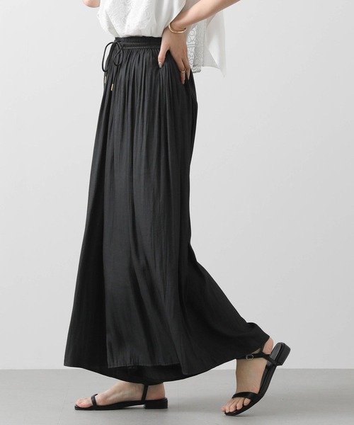 Acuta（アクータ）の「割繊ギャザーイージーパンツ（その他パンツ・レディース・キャメル/モカ/チャコールグレー・FREE）」の9枚目の写真