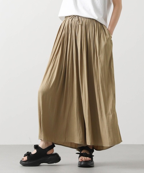 Acuta（アクータ）の「割繊ギャザーイージーパンツ（その他パンツ・レディース・キャメル/モカ/チャコールグレー・FREE）」の20枚目の写真